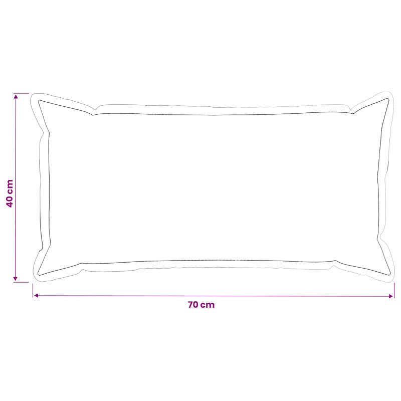 Cushion with Pillow HOUTEN 2 pcs Black Velvet
