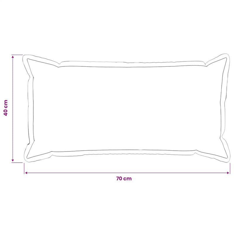 Throw Pillow 2 pcs HOUTEN Black 40 x 70 cm Flannel