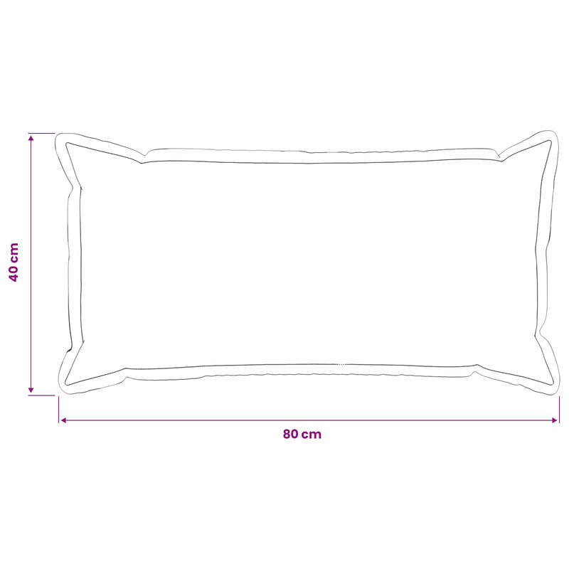 Cushion with Pillow HOUTEN 6 pcs Black Faux Linen