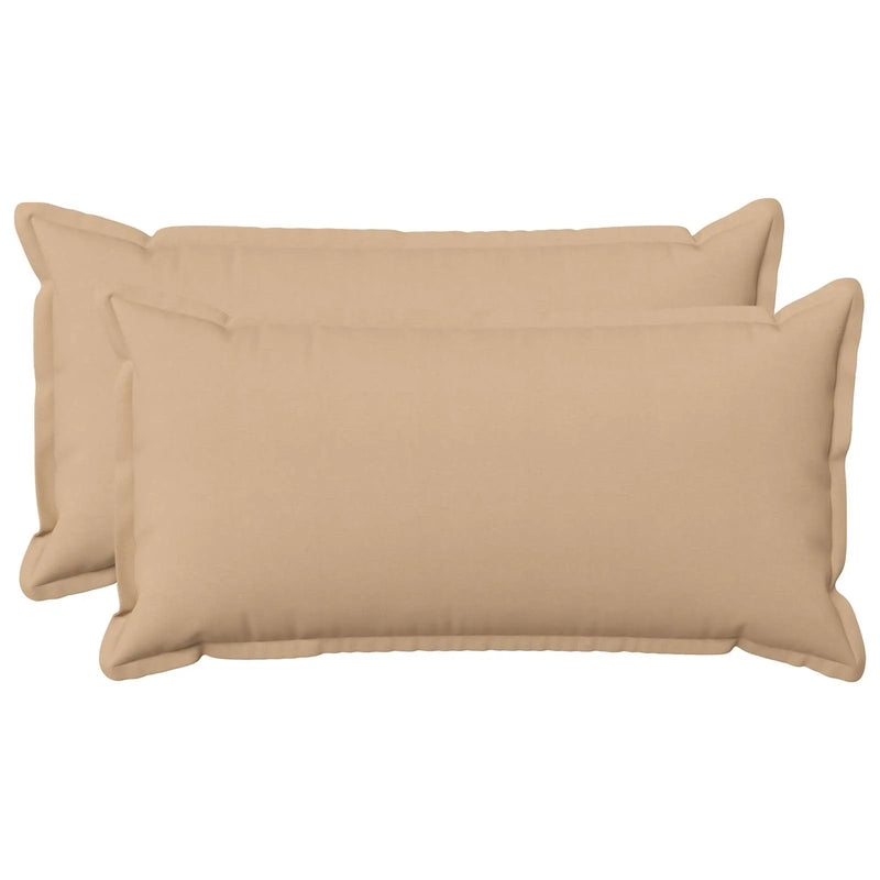 Cushion with Pillow HOUTEN 2 pcs Cream Faux Linen