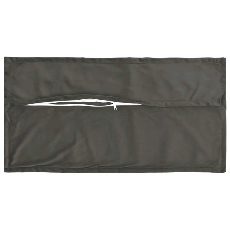Cushion with Pillow HOUTEN 2 pcs Dark Grey Velvet