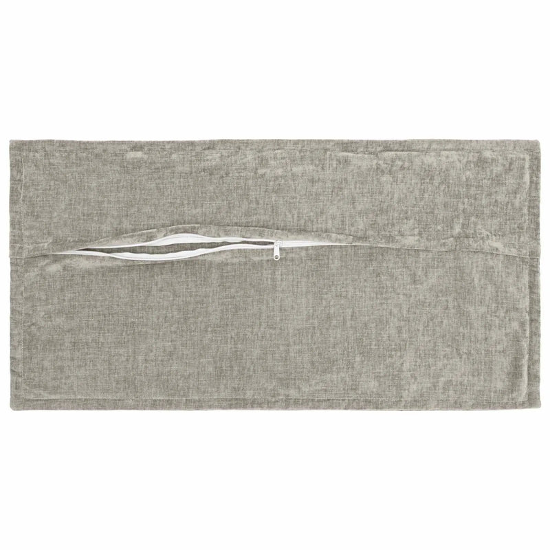 Cushion 2 pcs HOUTEN Light Grey 40 x 80 cm Chenille Fabric
