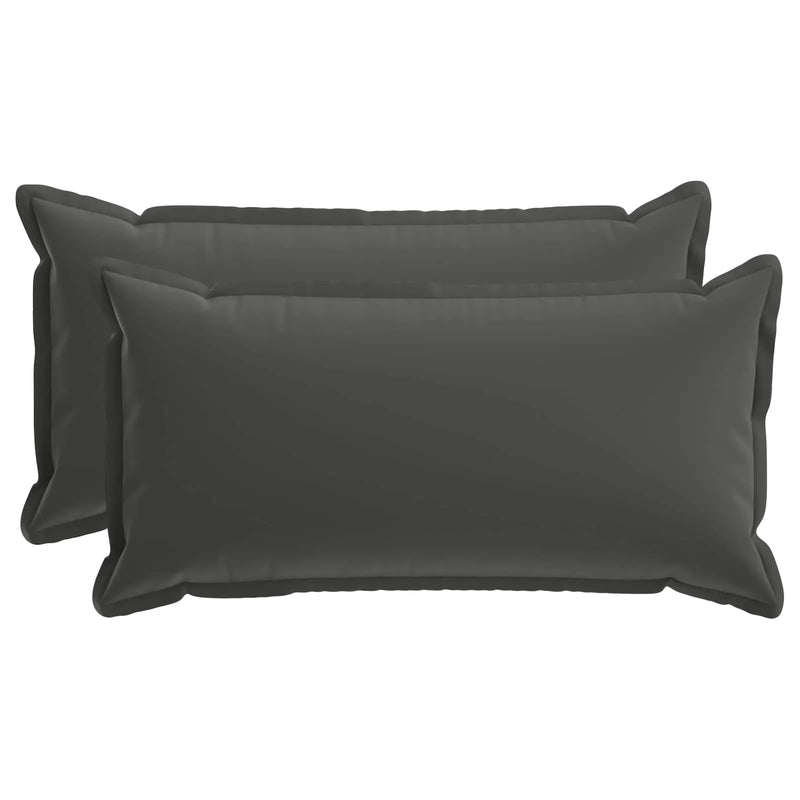 Cushion with Pillow HOUTEN 2 pcs Anthracite Polyester