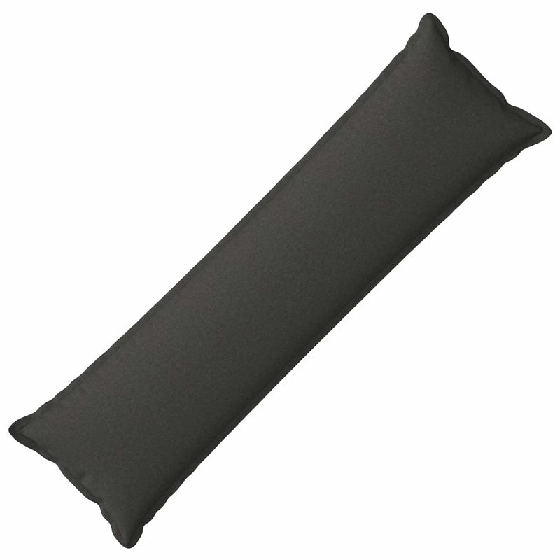 Cushion with Pillow HOUTEN Dark Grey 40 x 145 cm Faux Linen