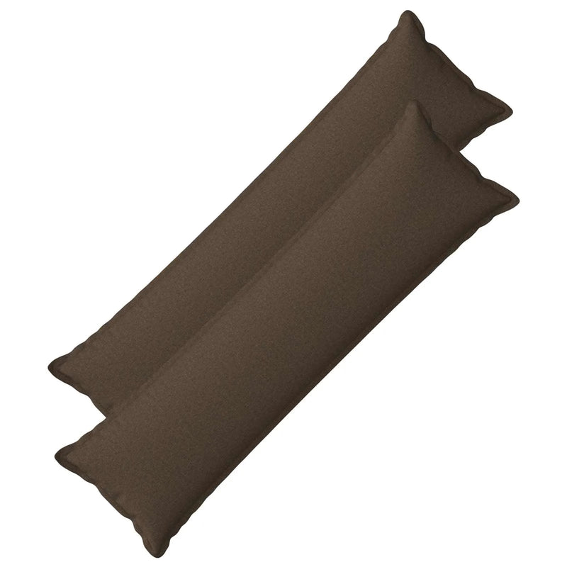 Cushion with Pillow HOUTEN 2 pcs Taupe Faux Linen