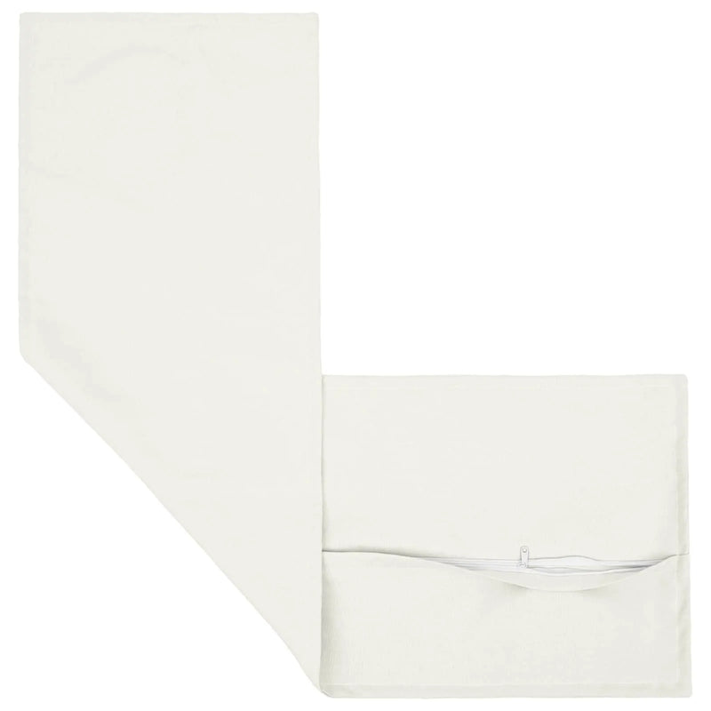 Cushion with Pillow HOUTEN White 40 x 145 cm Faux Linen