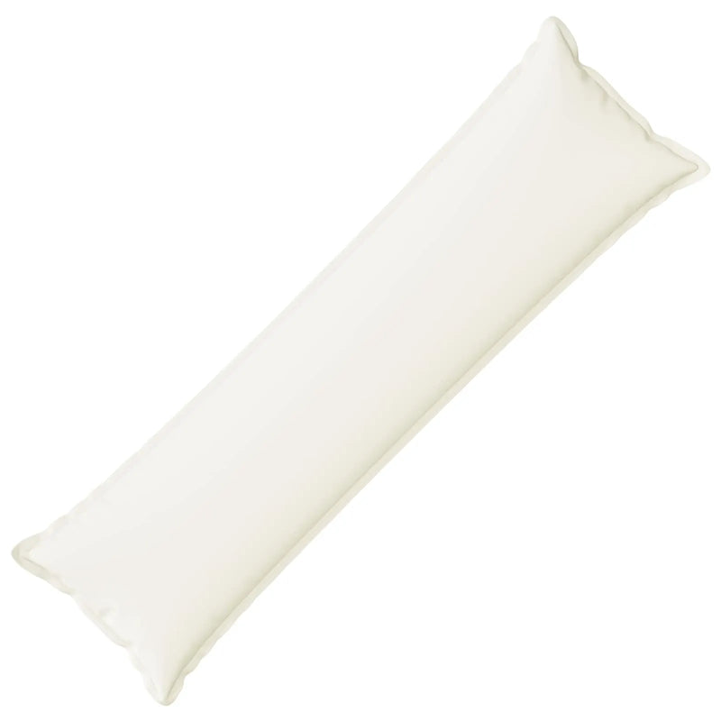 Cushion with Pillow HOUTEN White 40 x 145 cm Faux Linen