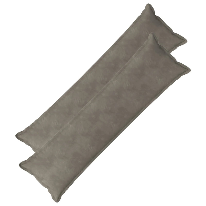 Cushion with Pillow HOUTEN 2 pcs Light Grey Velvet