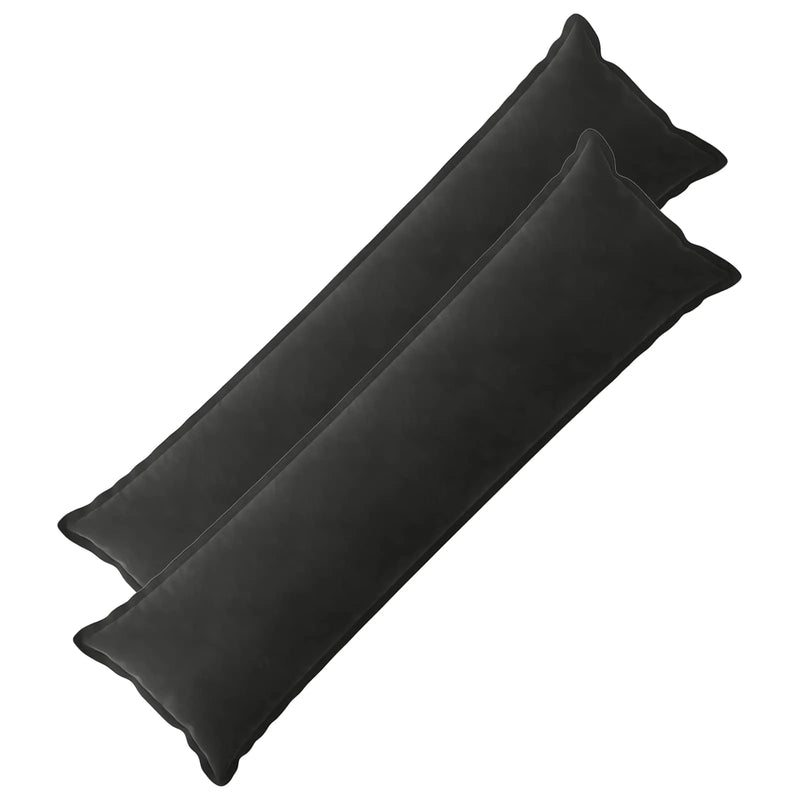 Cushion with Pillow HOUTEN 2 pcs Black Velvet