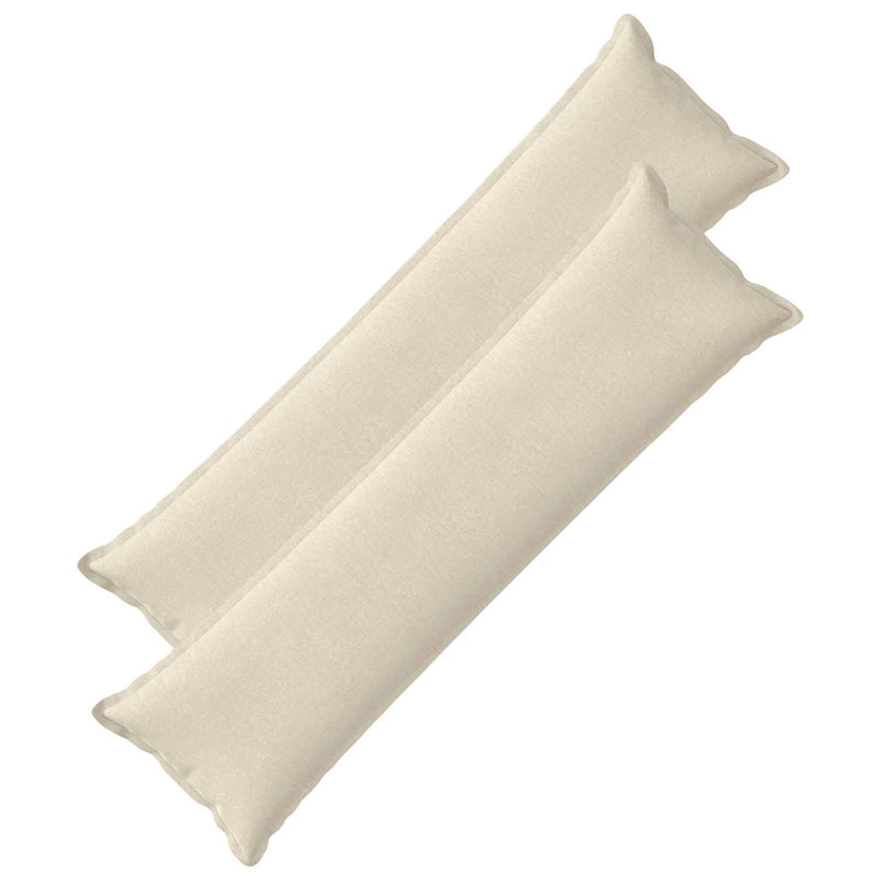 Cushion with Pillow HOUTEN 2 pcs Cream Chenille Fabric