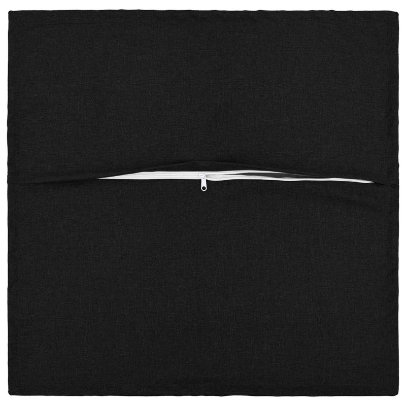 Cushion with Pillow HOUTEN 12 pcs Black Faux Linen