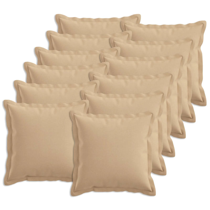 Cushion with Pillow HOUTEN 12 pcs Cream Faux Linen