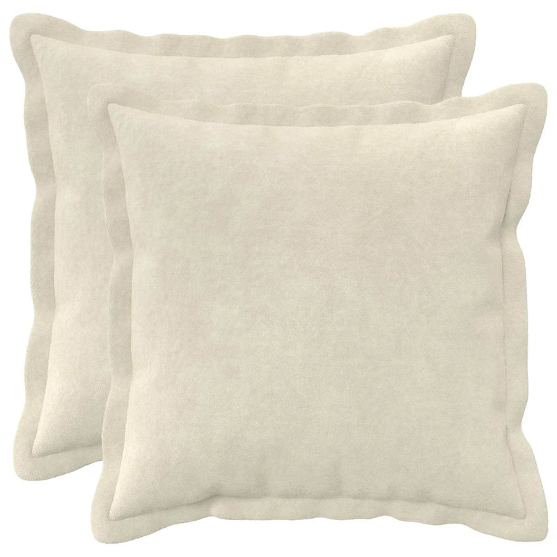 Cushion with Pillow HOUTEN 2 pcs Cream Microfiber Fleece
