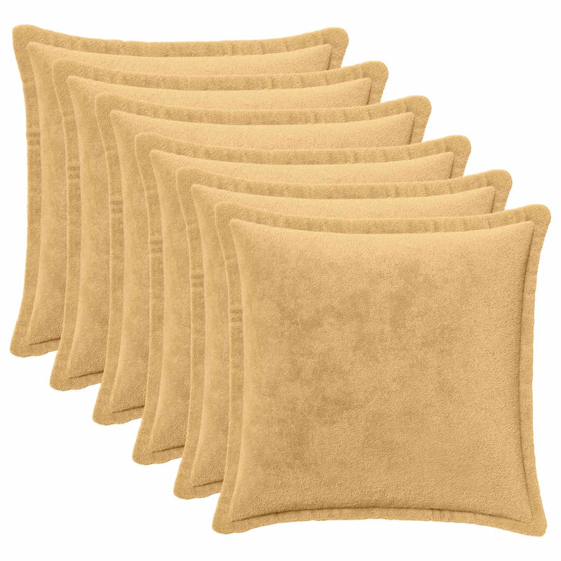 Throw Pillow 6 pcs HOUTEN Taupe 50 x 50 cm Flannel