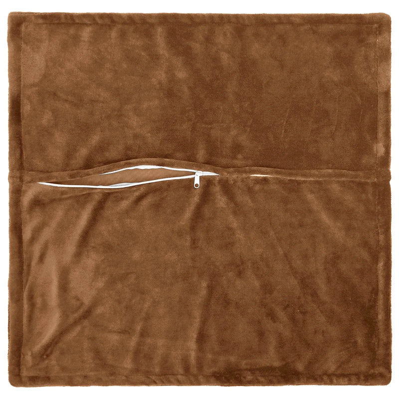Throw Pillow 6 pcs HOUTEN Light Brown 50 x 50 cm Flannel