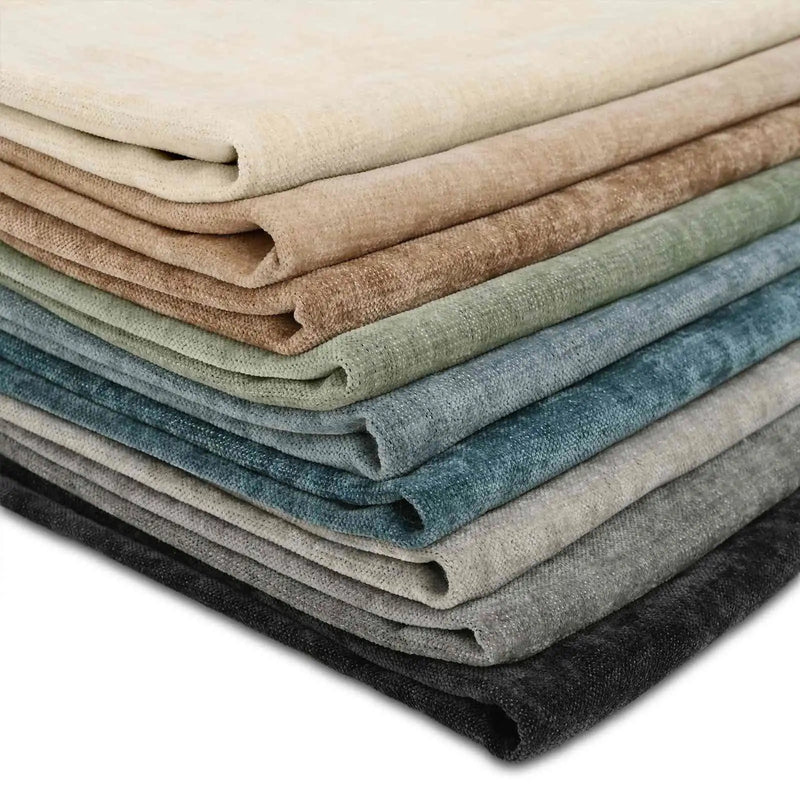 Cushion 2 pcs HOUTEN Dark Grey 55 x 55 cm Chenille Fabric
