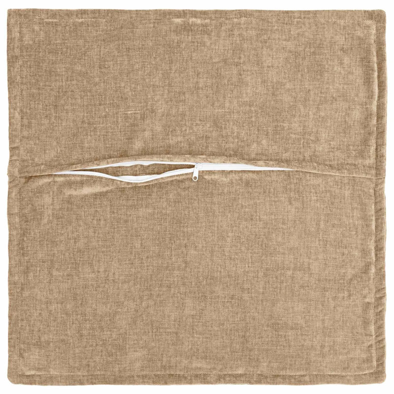 Cushion 2 pcs HOUTEN Taupe 55 x 55 cm Chenille Fabric