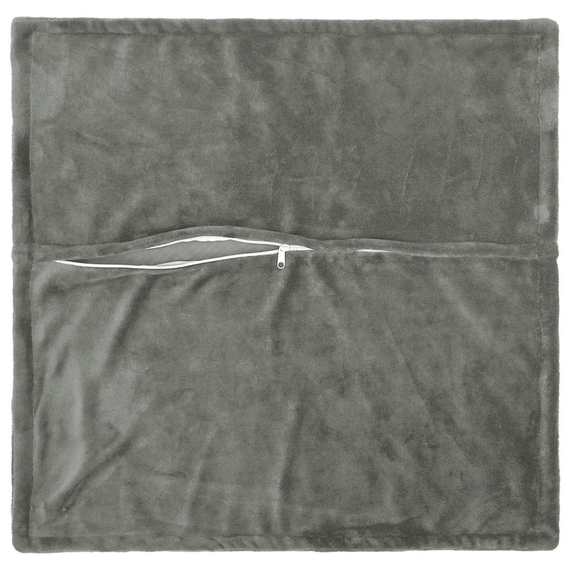 Throw Pillow 2 pcs HOUTEN Dark Grey 60 x 60 cm Flannel