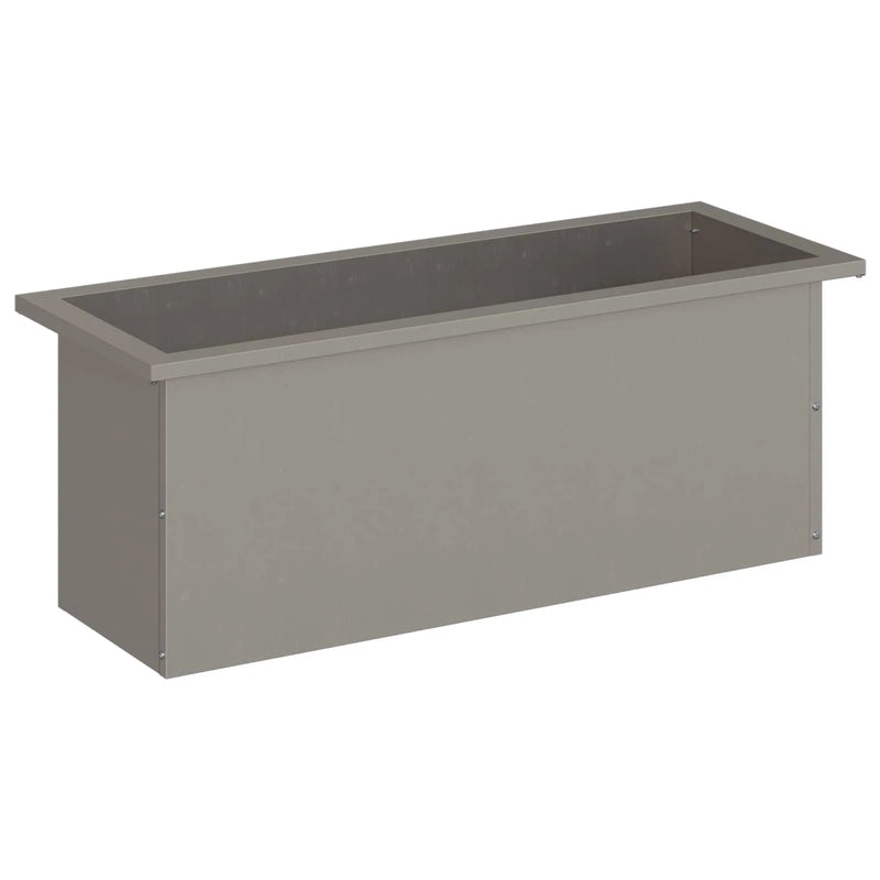 Garden Planter with LED Rusty 30 x 80 x 30 cm Weathering Steel