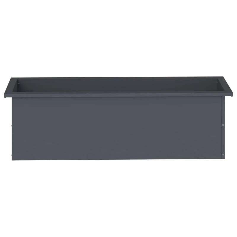 Garden Planter with LED 2 pcs Antracite 30 x 100 x 30 cm Steel