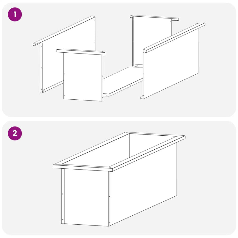 Garden Planter with LED 2 pcs Rusty 30 x 100 x 30 cm