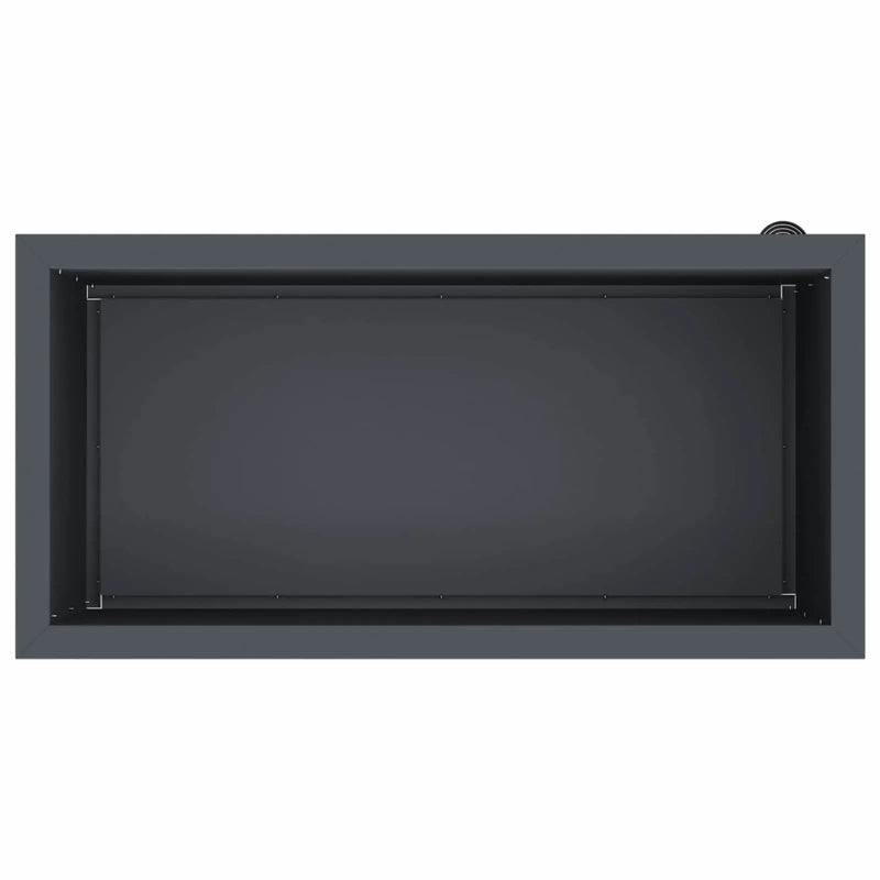 Garden Planter with LED 2 pcs Antracite 40 x 80 x 40 cm Steel