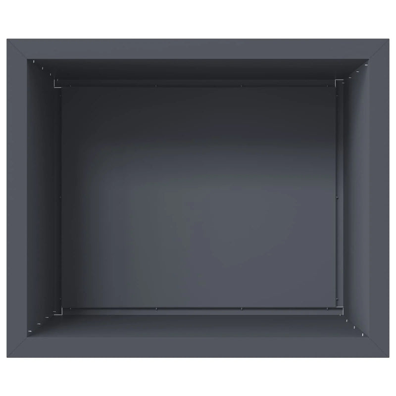 Garden Planter with LED Antracite 50 x 60 x 48 cm Steel