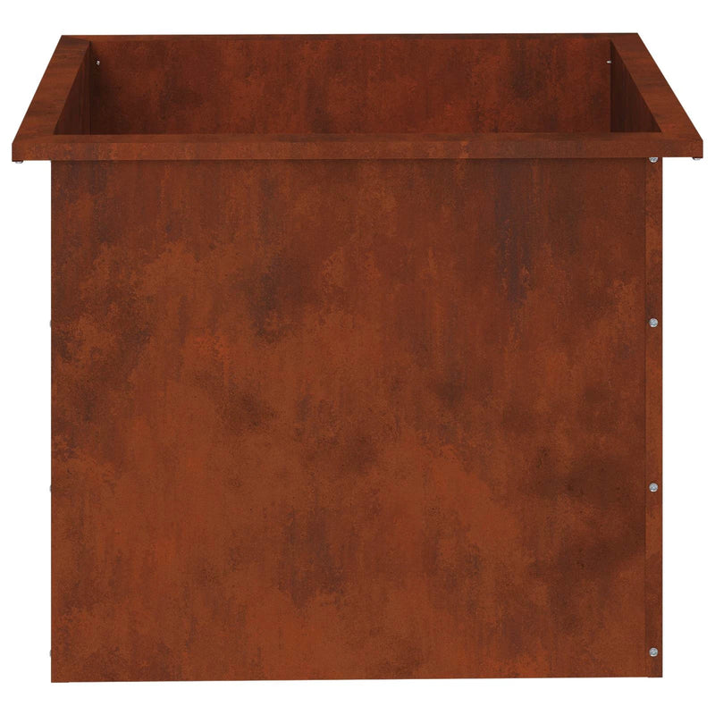Garden Planter with LED Rusty 50 x 60 x 48 cm Weathering Steel