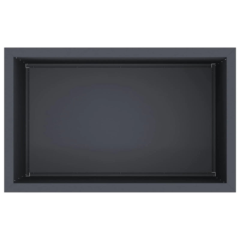 Garden Planter with LED 2 pcs Antracite 50 x 80 x 48 cm Steel