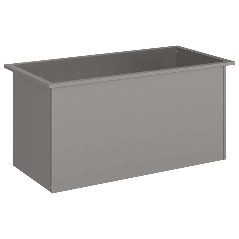 Garden Planter with LED Rusty 50 x 100 x 48 cm Weathering Steel