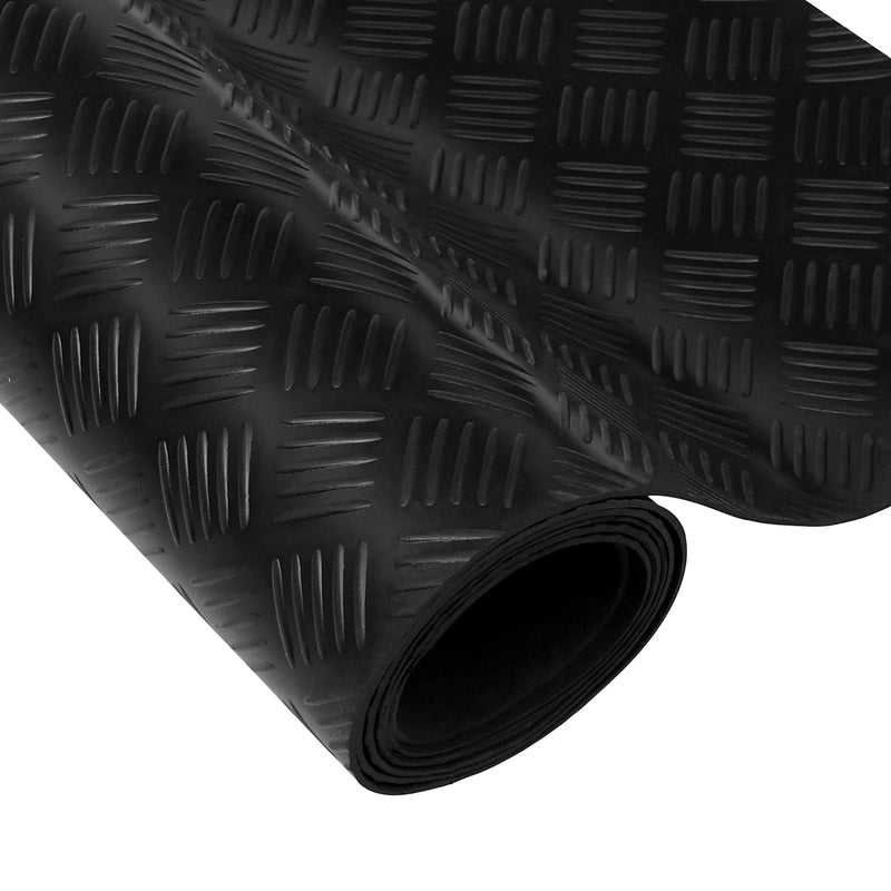 Floor Mat Black 1 x 2 m Rubber