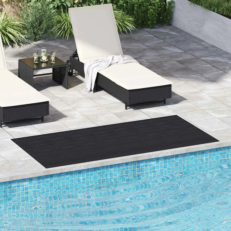 Floor Mat Black 1 x 2 m Rubber