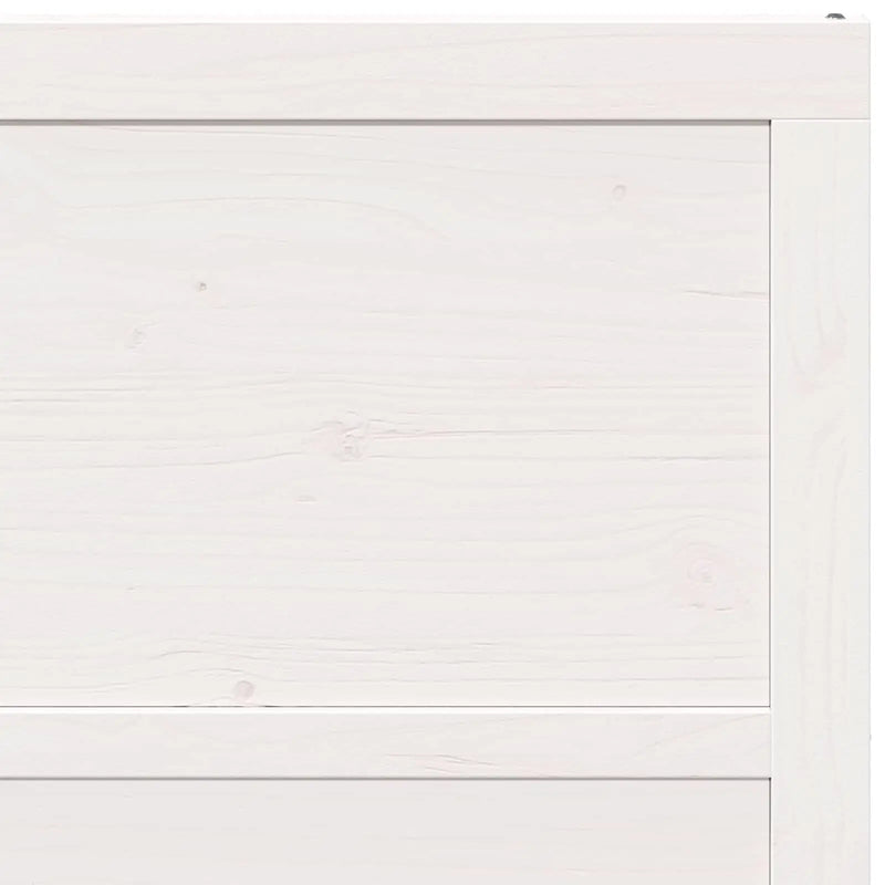 Barn Door White 90 x 2,5 x 208 cm Solid Pine Wood