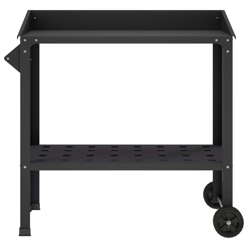 Potting Table with Wheels 96 x 50 x 89 cm Cold-rolled Steel