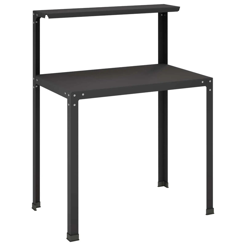 Potting Table 100 x 50 x 104 cm Powder-Coated Steel Black