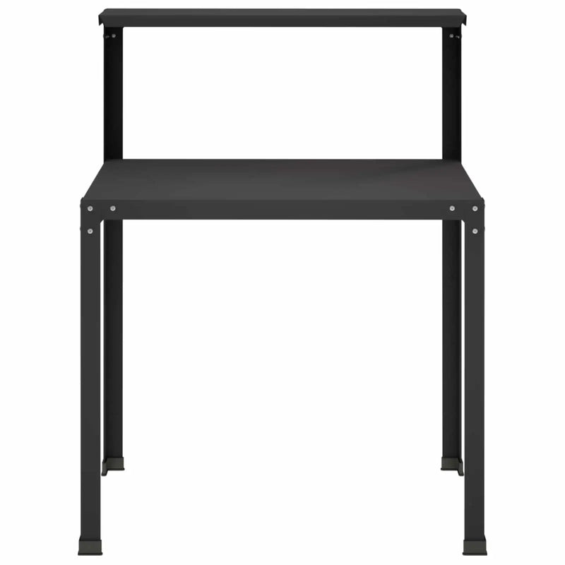 Potting Table 100 x 50 x 104 cm Powder-Coated Steel Black