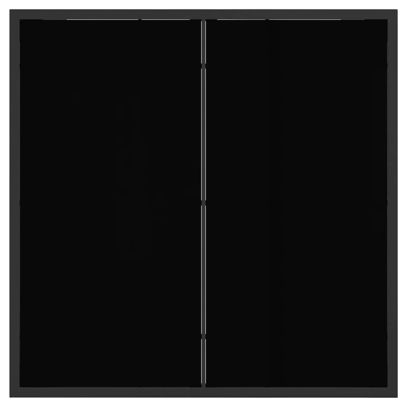 Garden Dining Set 5 pcs Black and Dark grey 80 x 80 x 73 cm