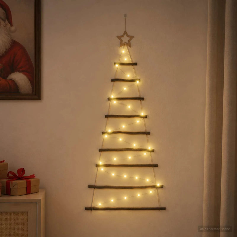 Hanging Christmas Tree 120 cm 50 LEDs Warm White