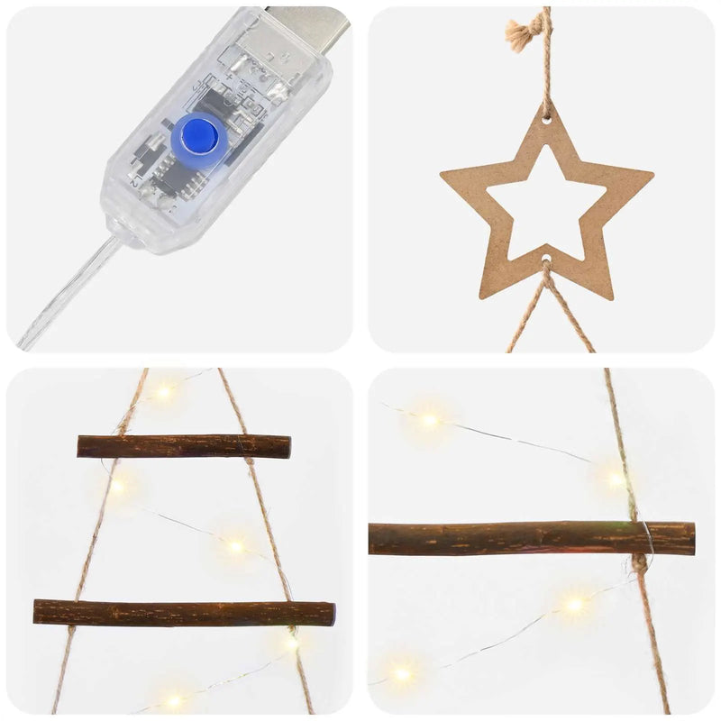 Hanging Christmas Tree 180 cm 100 LEDs Warm White