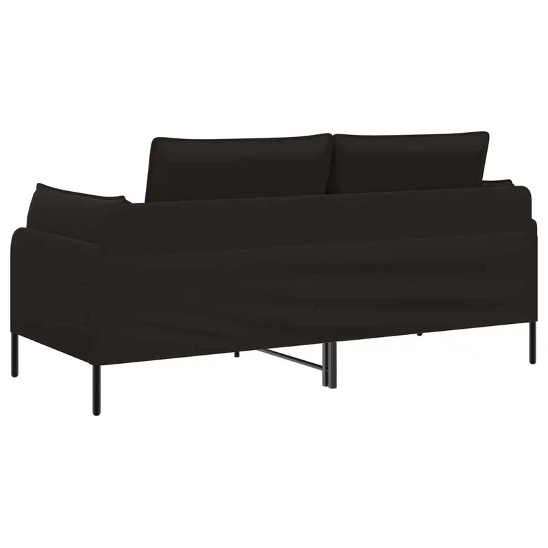 2-Seater Sofa 2-Seater Black 188 x 81 x 89 cm Velvet