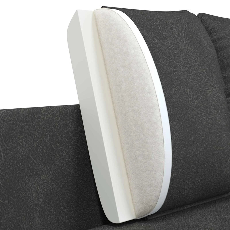 2-Seater Sofa Black 188 x 81 x 89 cm Faux Leather
