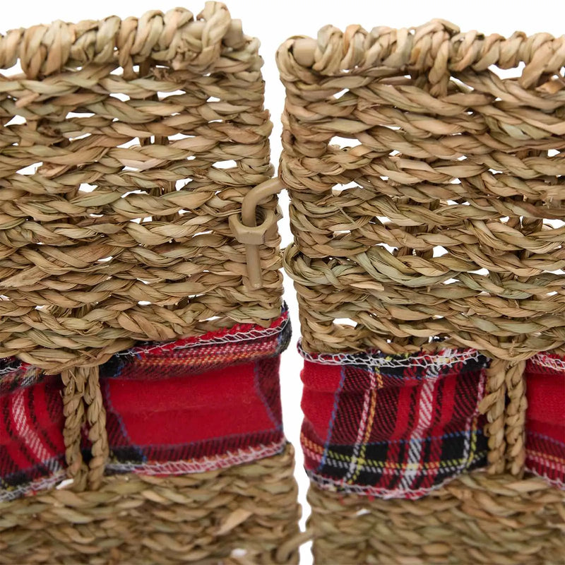 Christmas Tree Collar Round Natural Dia. 75 x 25 cm Seagrass