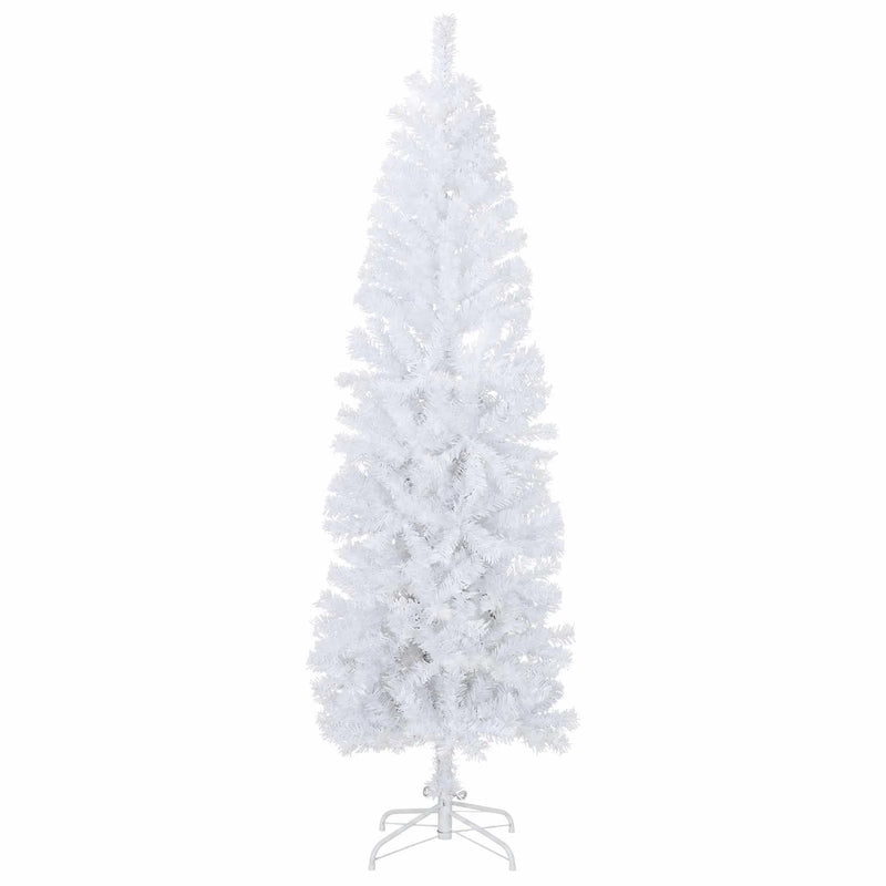 Artificial Slim Christmas Tree 210 cm 300 LEDs Warm White