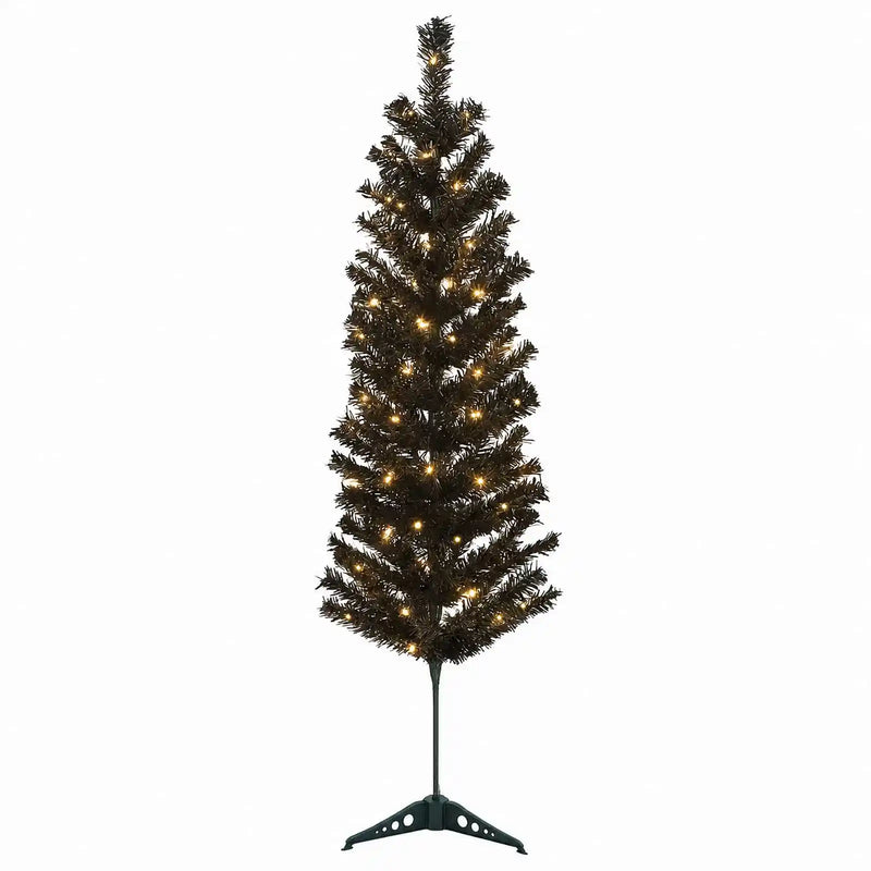 Artificial Slim Christmas Tree 120 cm 150 LEDs Warm White