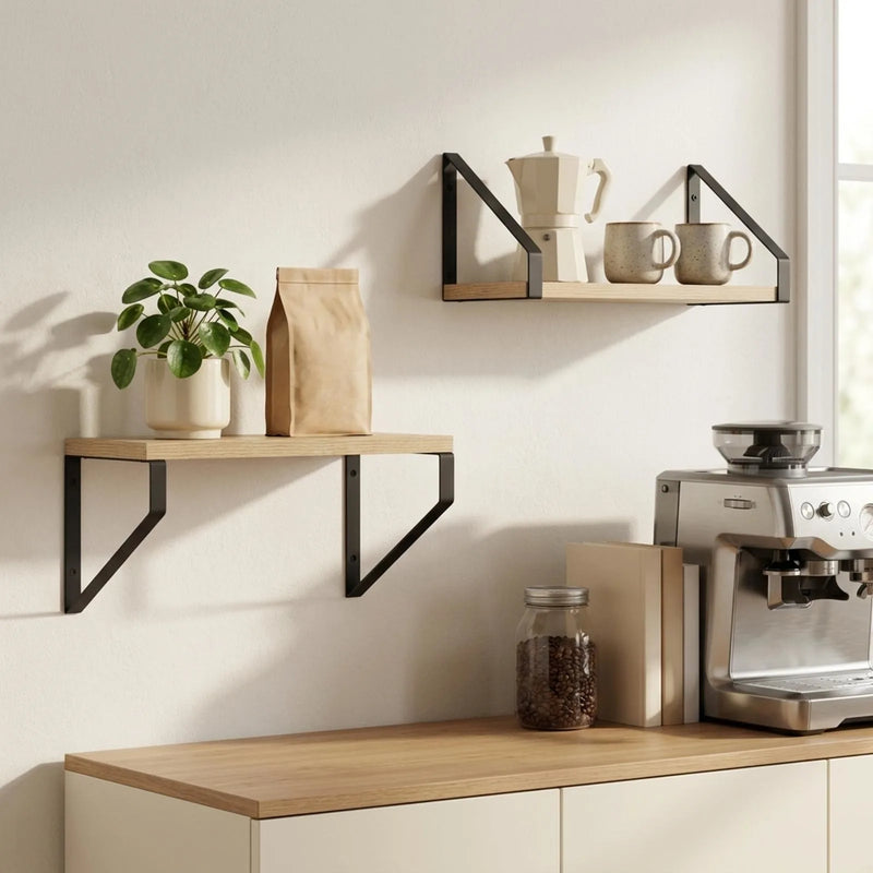 Wall Shelves 2 pcs Sonoma Oak 30 x 16 x 15.5 cm