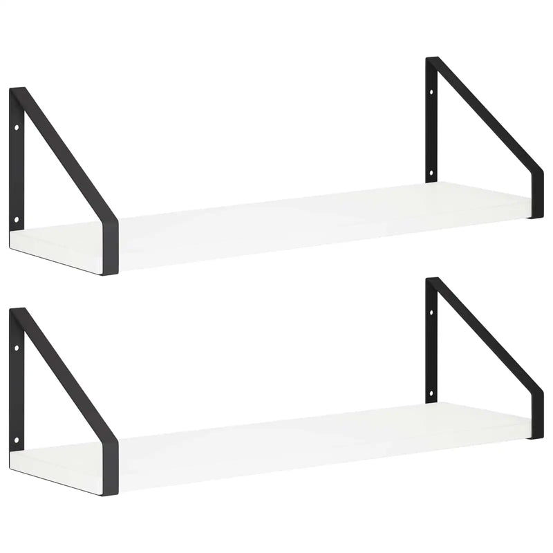 Wall Shelves 2 pcs White 50 x 16 x 15.5 cm