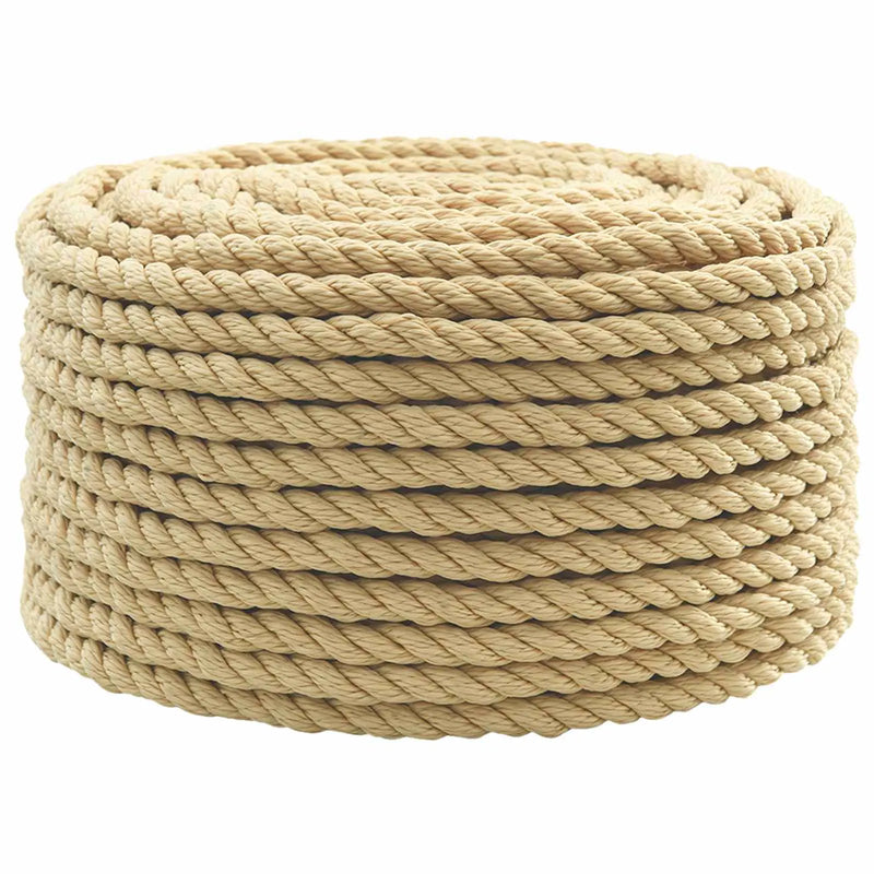 Multipurpose Utility Rope 10 mm 25 m Natural PP 645 kg Max Load