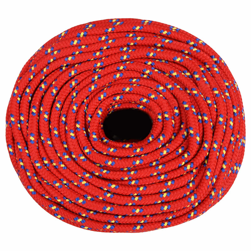 Multipurpose Utility Rope 10 mm 25 m Red PP 645 kg Max Load