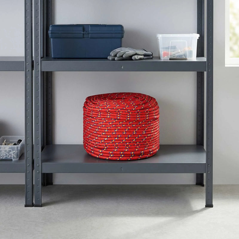 Multipurpose Utility Rope 10 mm 25 m Red PP 645 kg Max Load
