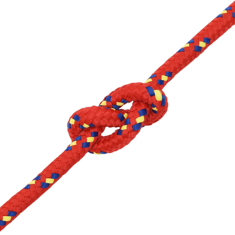 Multipurpose Utility Rope 12 mm 100 m Red PP 930 kg Max Load